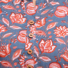 Floral Printed Pure Cotton Kurti