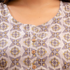 Floral Printed Pure Cotton Kurti