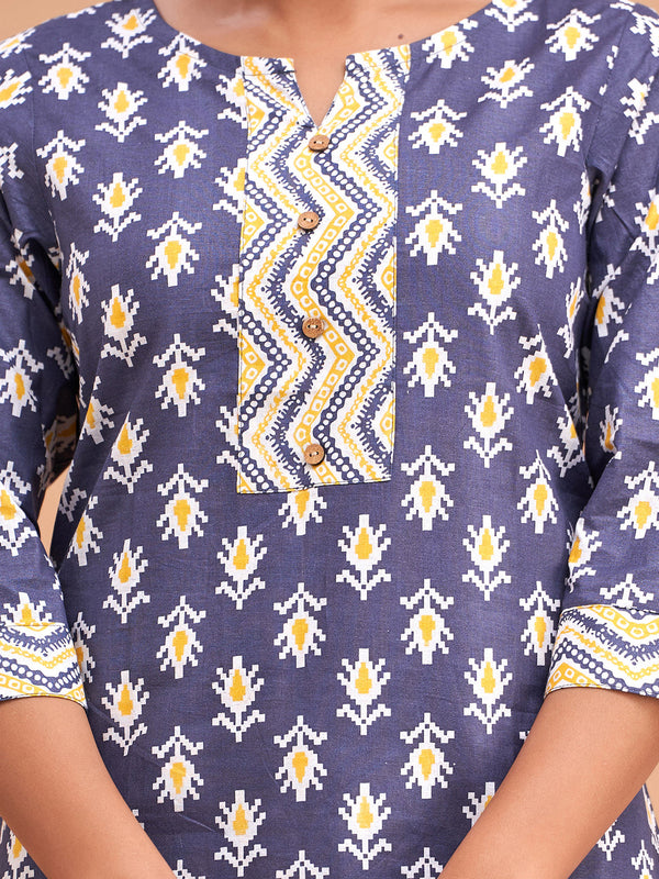 Women Cotton Printed Short Kurti