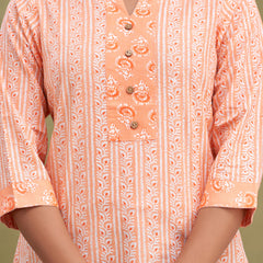 Women Cotton Printed Short Kurti