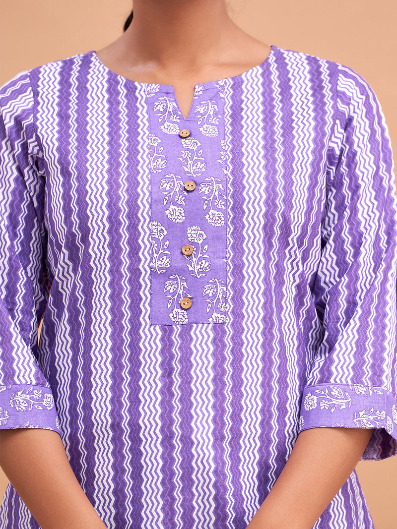 Women Cotton Printed Short Kurti