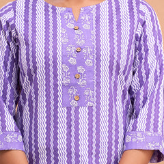 Women Cotton Printed Short Kurti