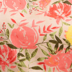 Floral Print Cotton Peplum Top