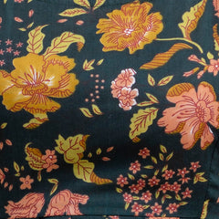 Floral Print Cotton Peplum Top