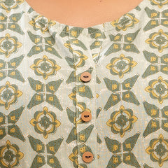Floral Printed Pure Cotton Kurti
