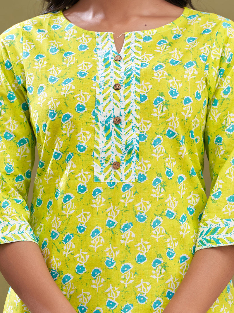 Women Cotton Printed Short Kurti