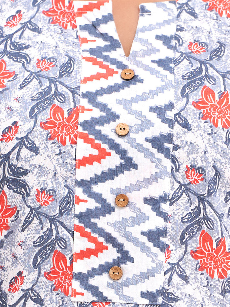 Women Cotton Printed Short Kurti