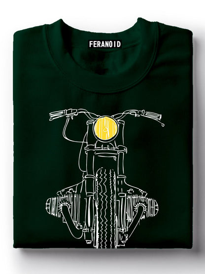 ENFIELDBIKE Green Half Sleeve T-Shirt