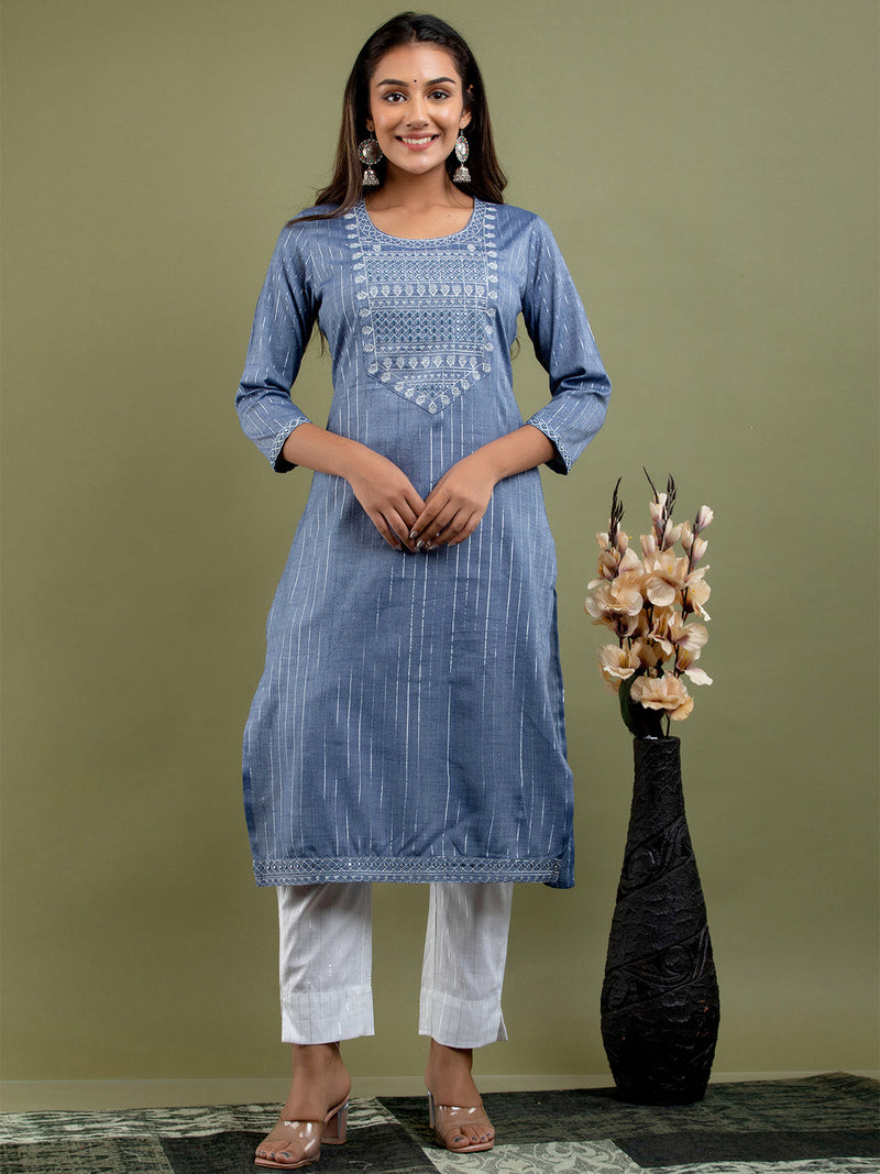 Women Kurta Pant Dupatta Set