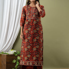 Women Kurta Pant Dupatta Set