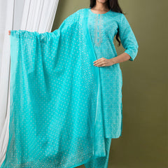 Women Kurta Pant Dupatta Set