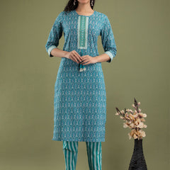 Women Kurta Pant Dupatta Set