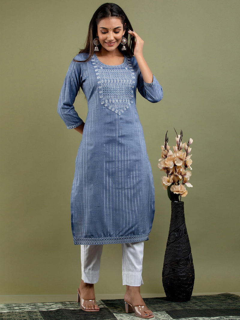 Women Kurta Pant Dupatta Set