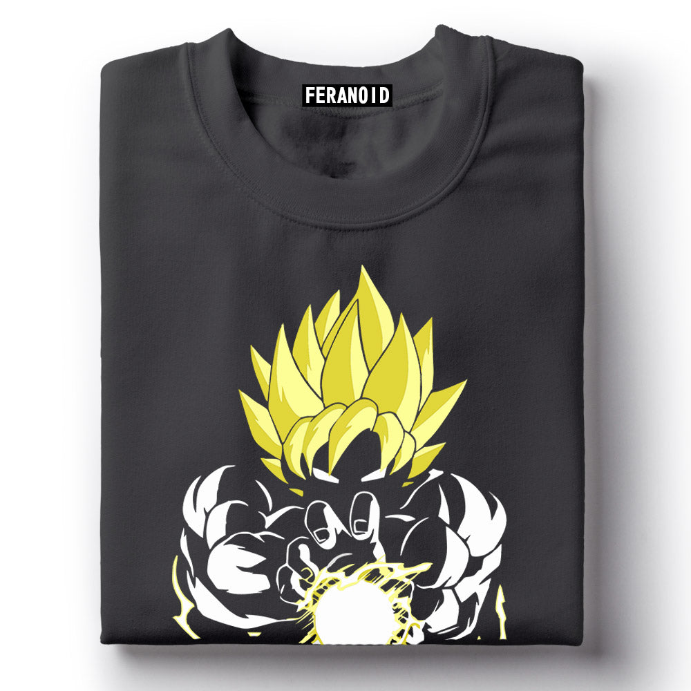 Goku Yellow Grey T-Shirt