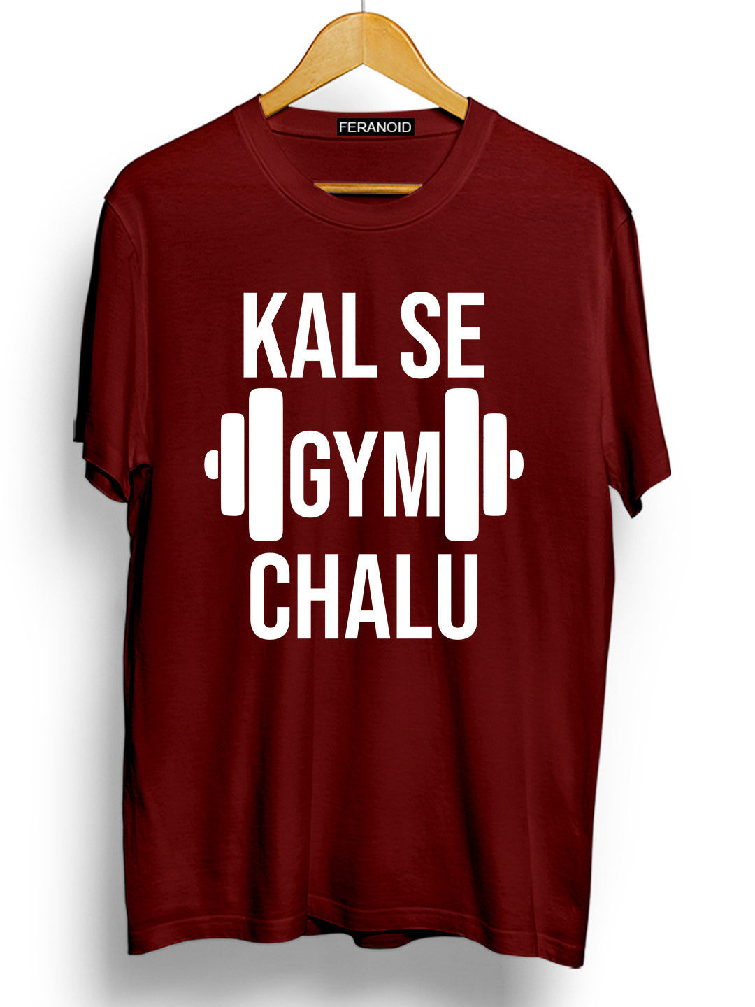 Kal Se Gym Chalu Black T-Shirt