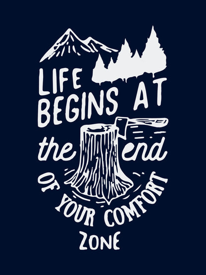 Life Begins Blue  T-Shirt