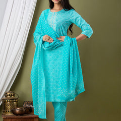 Women Kurta Pant Dupatta Set