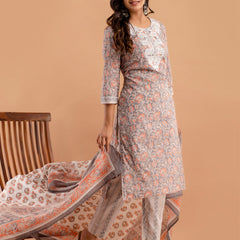 Women Kurta Pant Dupatta Set