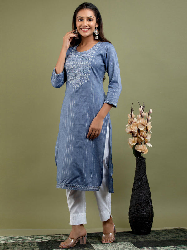 Women Kurta Pant Dupatta Set