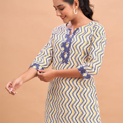 Women Cotton Printed Short Kurti
