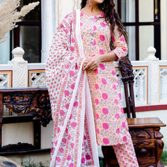 Women Kurta Pant Dupatta Set