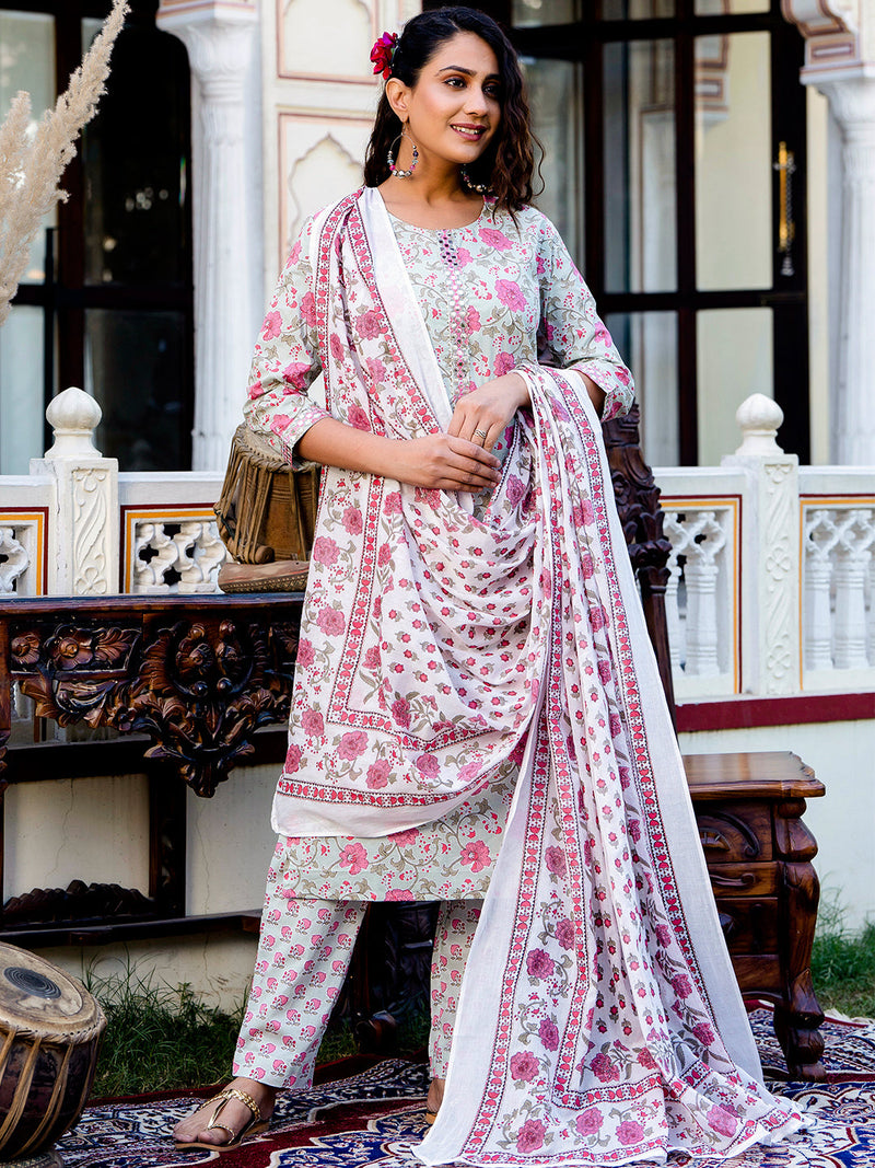 Women Kurta Pant Dupatta Set
