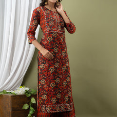 Women Kurta Pant Dupatta Set