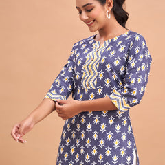 Women Cotton Printed Short Kurti