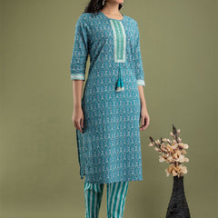 Women Kurta Pant Dupatta Set
