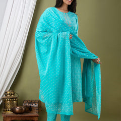 Women Kurta Pant Dupatta Set
