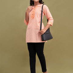Women Cotton Printed Short Kurti