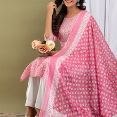 Women Kurta Pant Dupatta Set