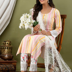 Women Kurta Pant Dupatta Set