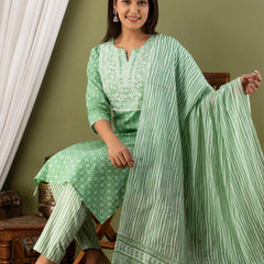 Women Kurta Pant Dupatta Set