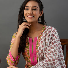Women Kurta Pant Dupatta Set