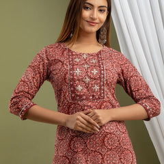 Women Kurta Pant Dupatta Set