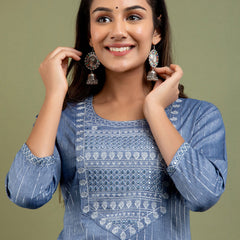 Women Kurta Pant Dupatta Set