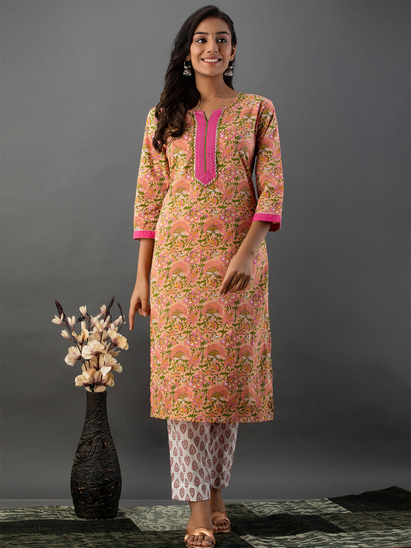 Women Kurta Pant Dupatta Set