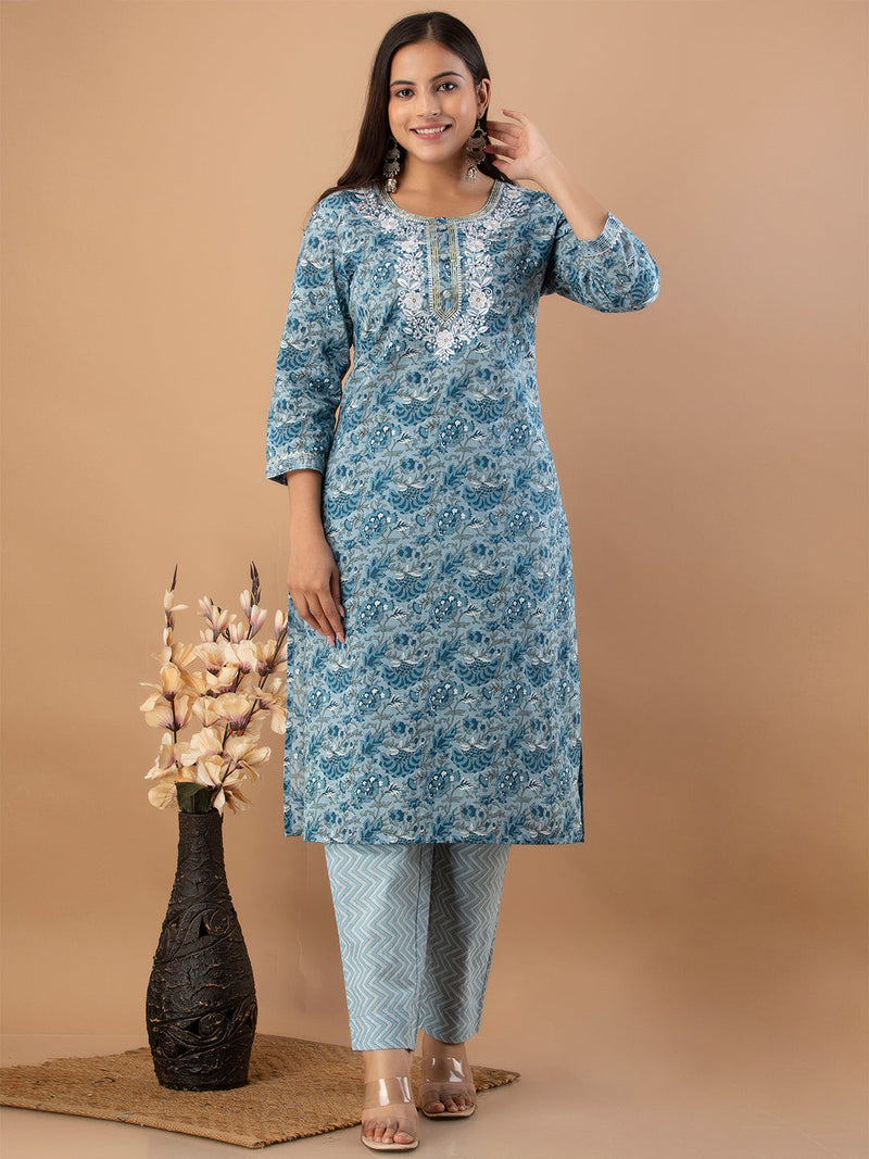 Women Kurta Pant Dupatta Set