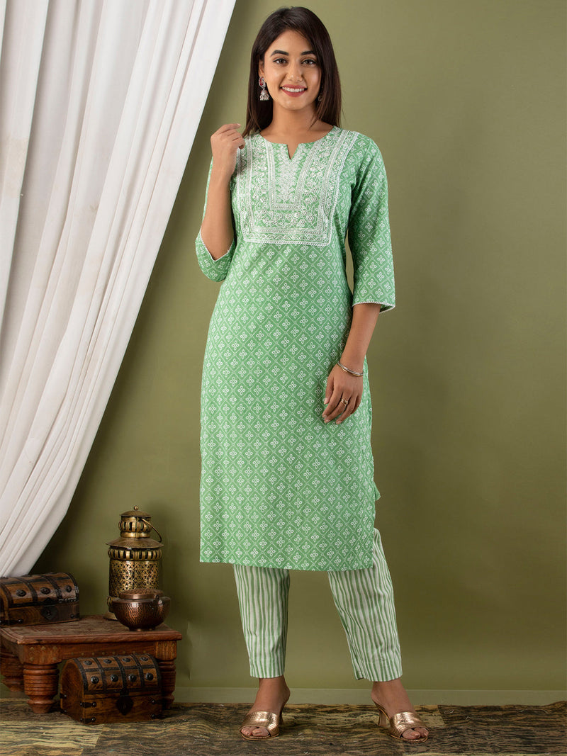 Women Kurta Pant Dupatta Set