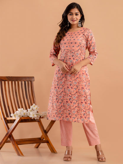 Women Kurta Pant Dupatta Set FRKT6740