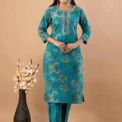 Women Kurta Pant Dupatta Set