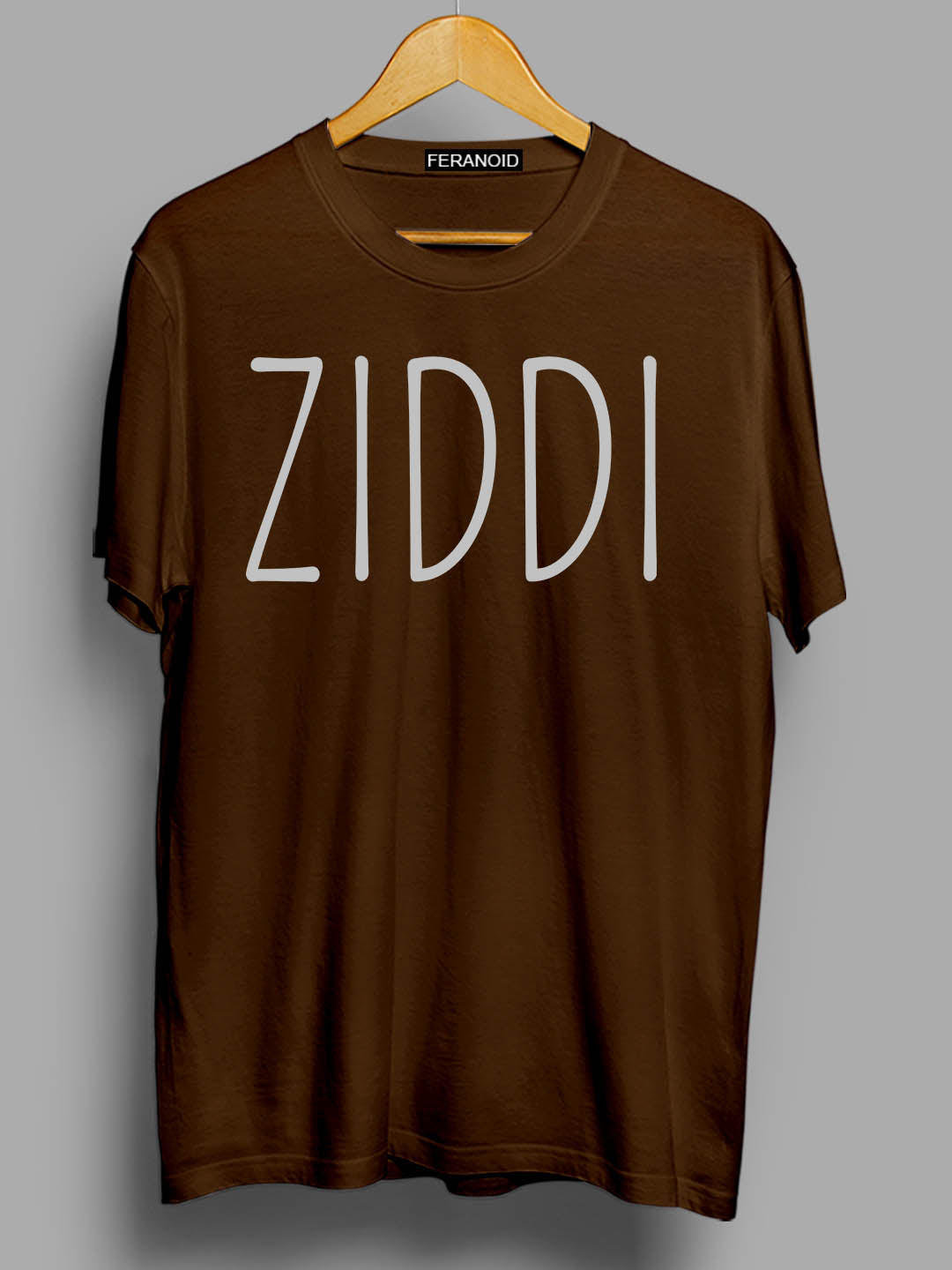 Ziddi Brown T-Shirt