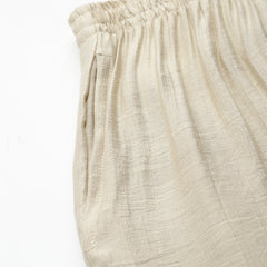 Off White Women's Embroidered Co-ord Set - Viscose Fabric Sleeveless Shirt and Pant