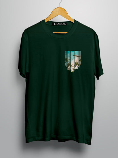 Beach Pocket Green T-shirt