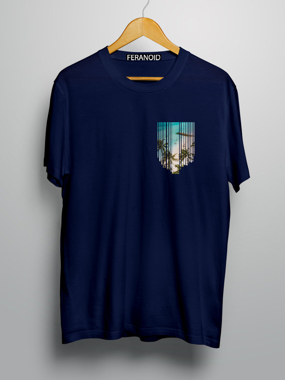 Beach Pocket Navy T-shirt