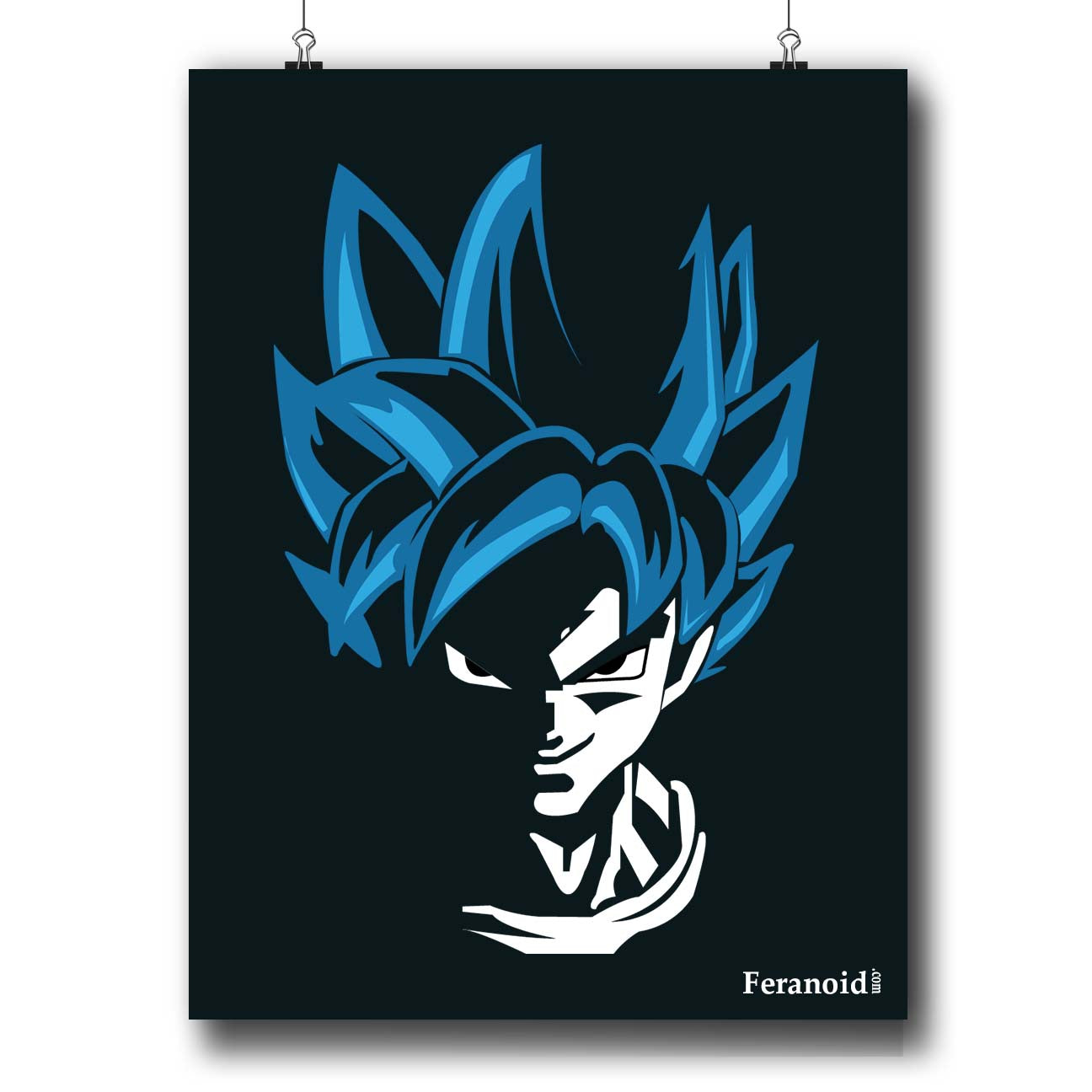 BLUE GOKU POSTER