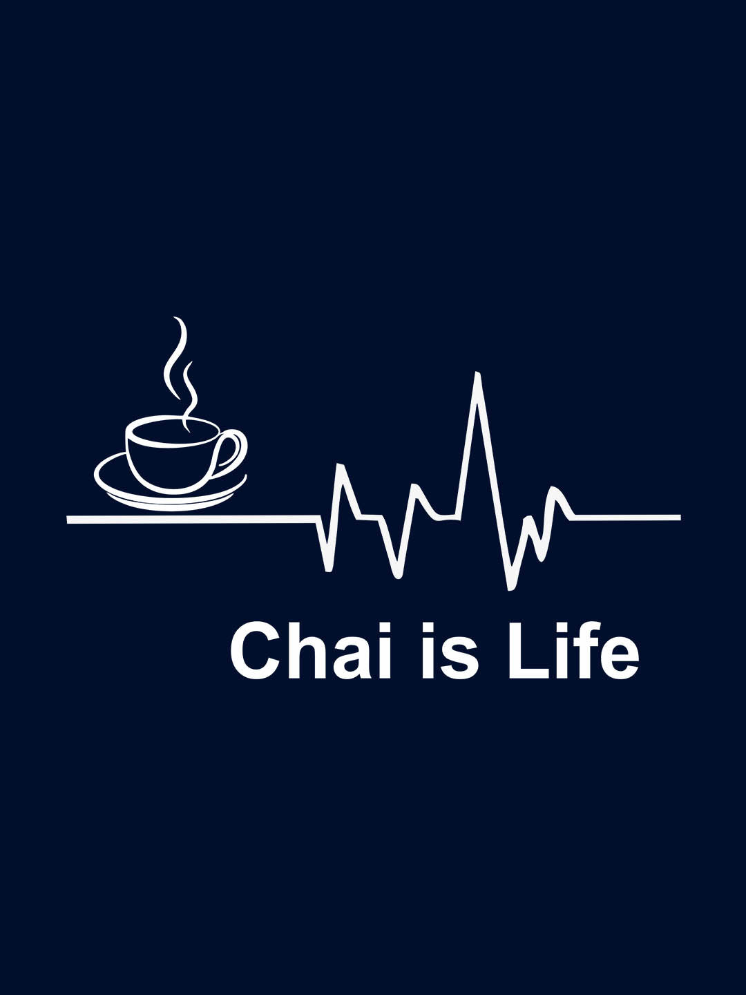 Chai Is Life Black T-Shirt