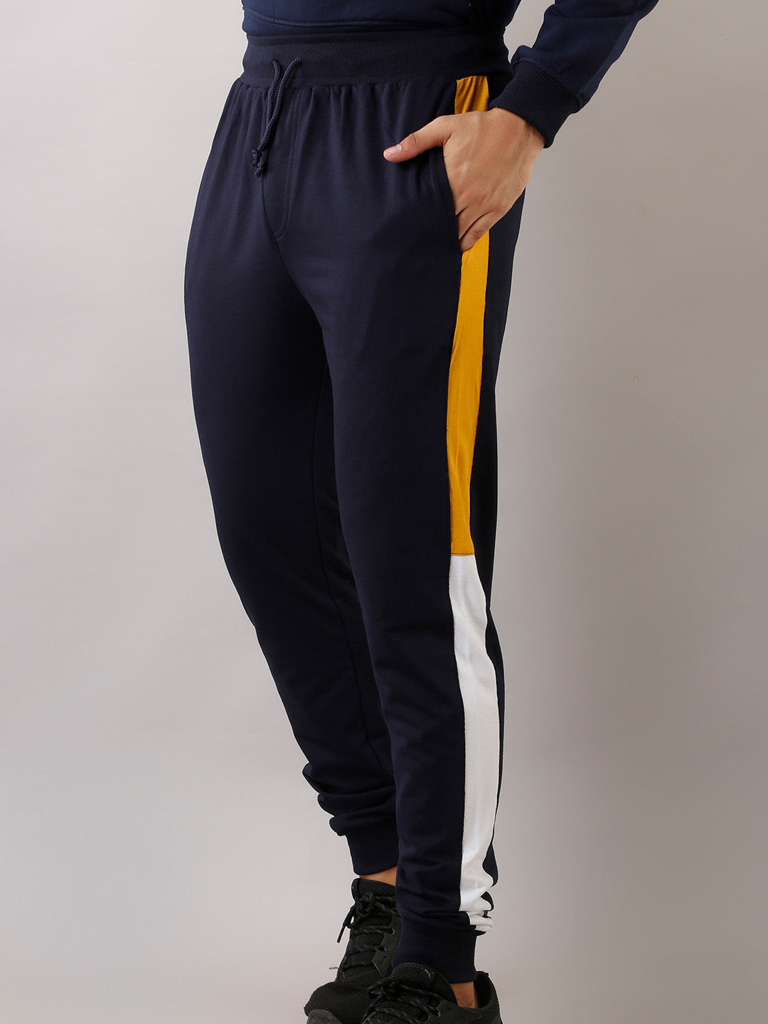 COLOUR BLOCK BLUE WHITE YELLOW JOGGER