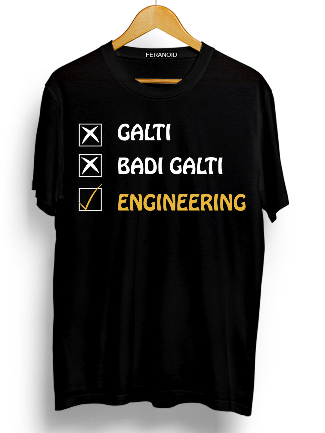 GALTI ENGINEERING BLACK T-SHIRT